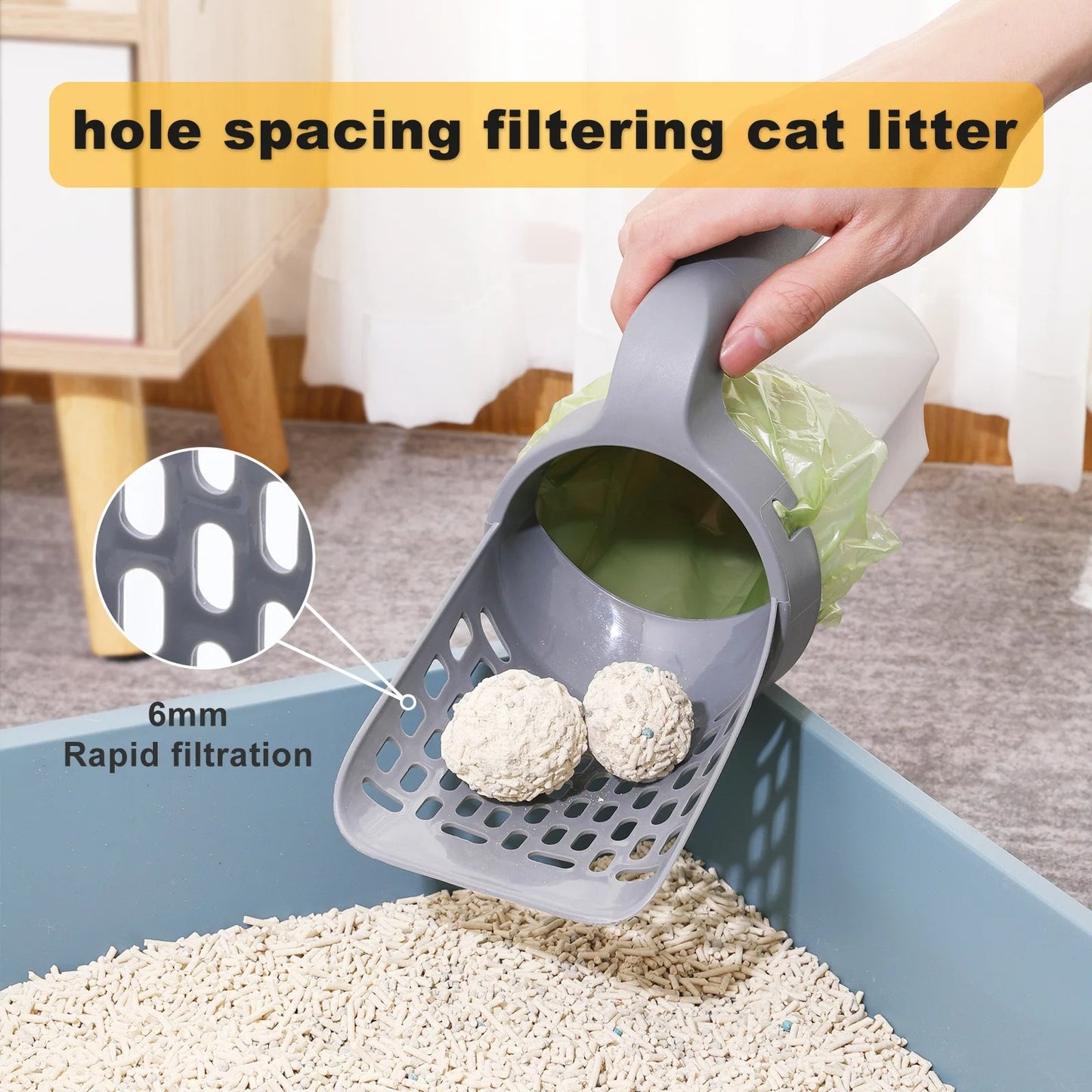Cat Litter Shovel With Refillable Bag