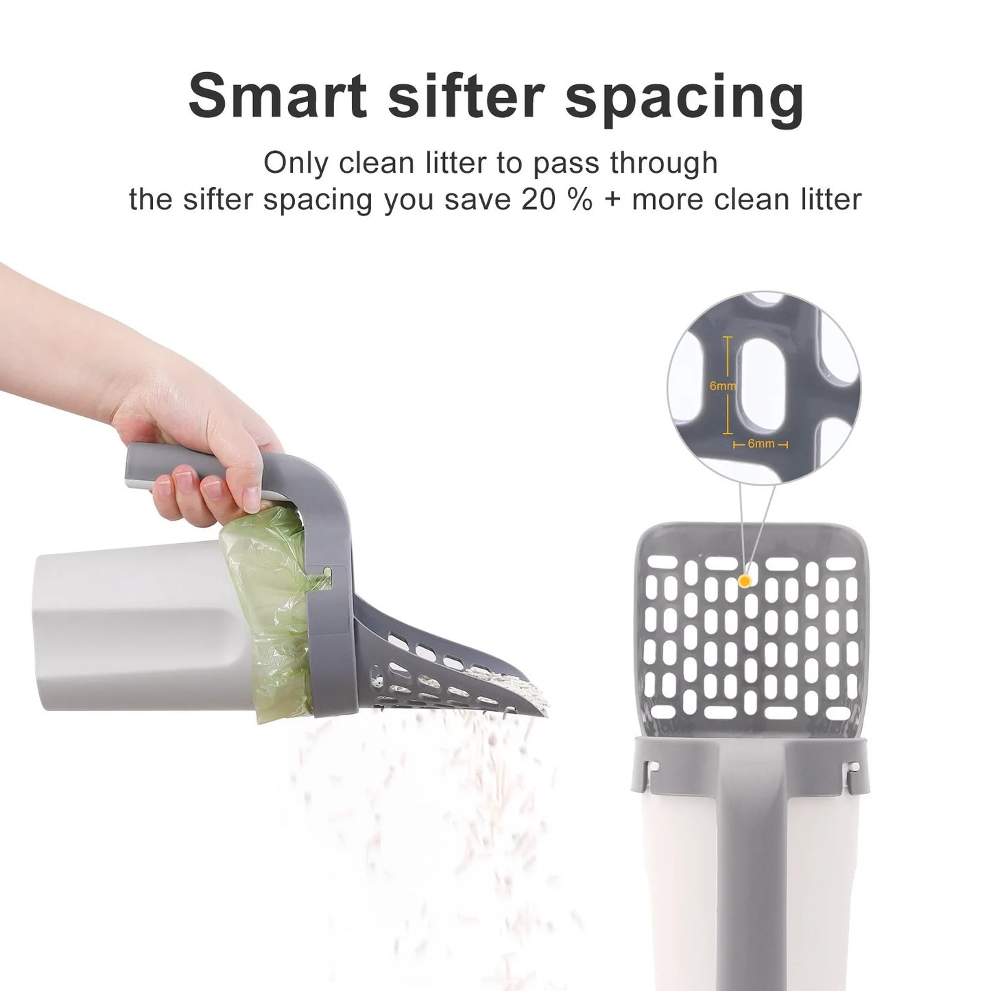 Cat Litter Shovel With Refillable Bag